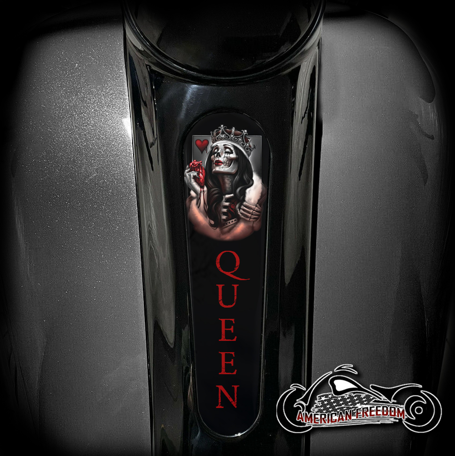 Harley 8 Inch Dash Insert - A Queen Death